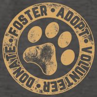 Foster. Adopt. Volunteer. Donate. Animal Rescue Dog Vector Backpack