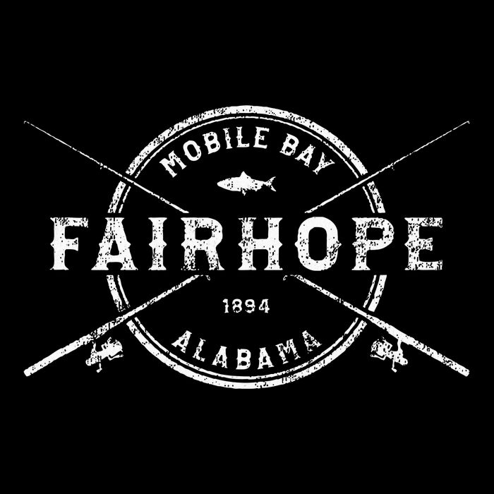 Fairhope Al Vintage Crossed Fishing Rods T-Shirt