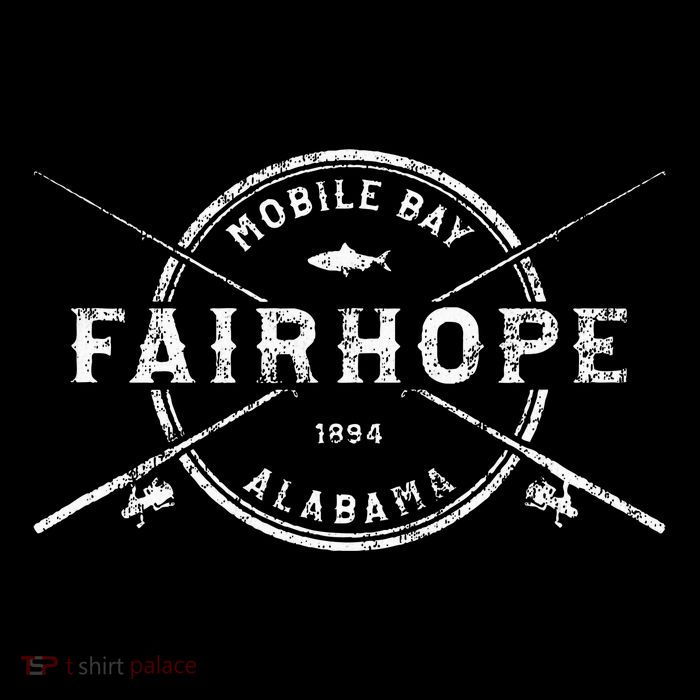 Fairhope Al Vintage Crossed Fishing Rods Baby Bodysuit