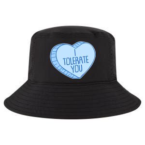 Funny Anti Valentines Day I Tolerate You Candy Heart Cool Comfort Performance Bucket Hat