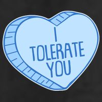 Funny Anti Valentines Day I Tolerate You Candy Heart Adult Drive Performance Visor
