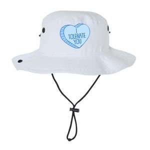 Funny Anti Valentines Day I Tolerate You Candy Heart Legacy Cool Fit Booney Bucket Hat