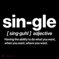 Funny Anti Valentine Single Definition Magnet