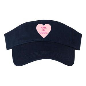 Funny Anti Valentine's Day Nah I'm Good Valucap Bio-Washed Visor