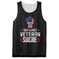 Fight Against Veteran Suicide Awareness Day Mesh Reversible Basketball Jersey Tank