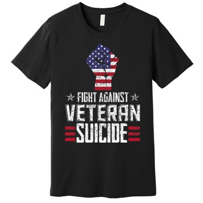 Fight Against Veteran Suicide Awareness Day Premium T-Shirt