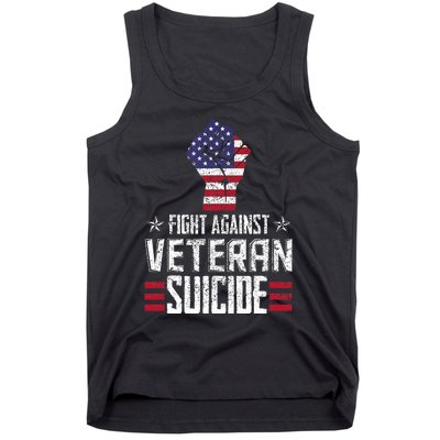 Fight Against Veteran Suicide Awareness Day Tank Top