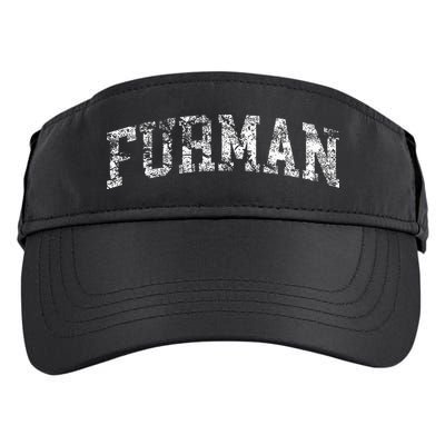 Furman Arch Vintage Retro College Athletic Sports Adult Drive Performance Visor