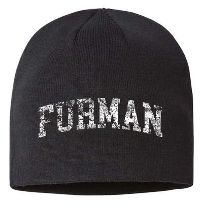 Furman Arch Vintage Retro College Athletic Sports Sustainable Beanie