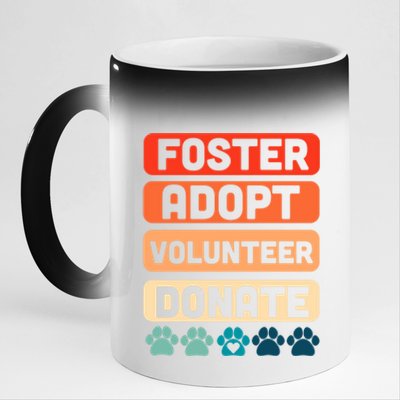 Foster Adopt Volunteer Donate National Rescue Dog Day Great Gift 11oz Black Color Changing Mug