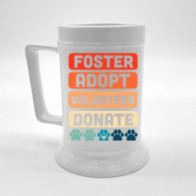 Foster Adopt Volunteer Donate National Rescue Dog Day Great Gift Beer Stein