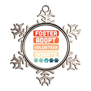 Foster Adopt Volunteer Donate National Rescue Dog Day Great Gift Metallic Star Ornament