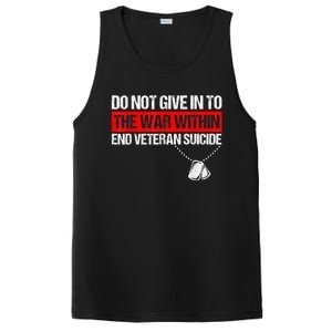 fight against Veteran Suicide Awareness Ptsd Veteran 22 Day PosiCharge Competitor Tank