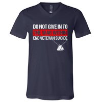 fight against Veteran Suicide Awareness Ptsd Veteran 22 Day V-Neck T-Shirt