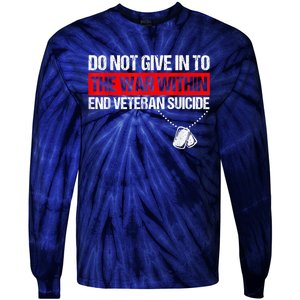 fight against Veteran Suicide Awareness Ptsd Veteran 22 Day Tie-Dye Long Sleeve Shirt