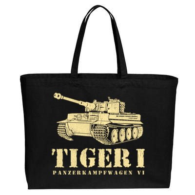 Funny Army Vintage Tiger Tank Pzkpfw Vi Wwii Gift Gift Cotton Canvas Jumbo Tote