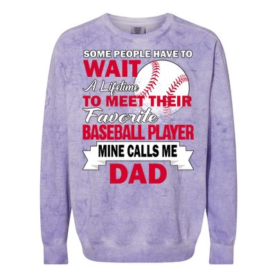 Favorite Baseball Player Colorblast Crewneck Sweatshirt