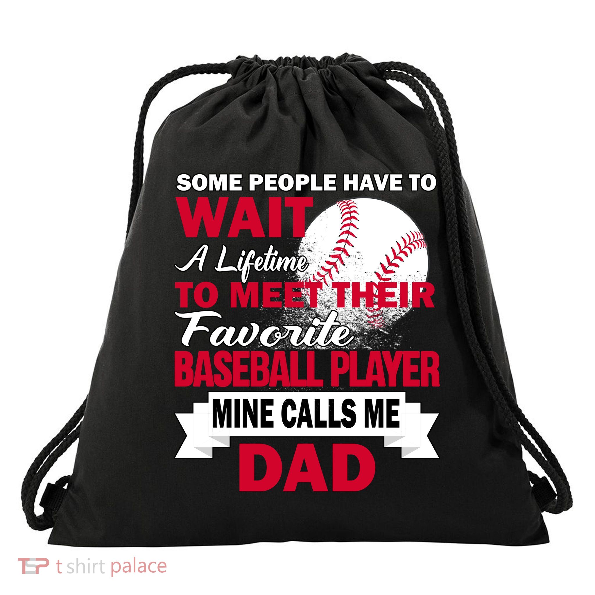 Favorite Baseball Player Drawstring Bag