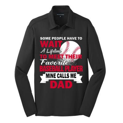 Favorite Baseball Player Silk Touch Performance Long Sleeve Polo