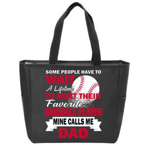 Favorite Baseball Player Zip Tote Bag