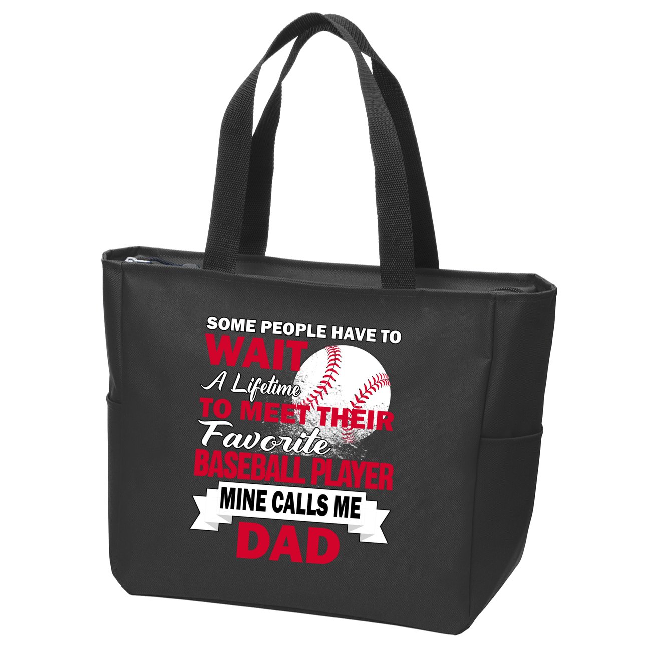 Favorite Baseball Player Zip Tote Bag