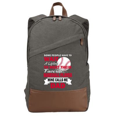Favorite Baseball Player Cotton Canvas Backpack