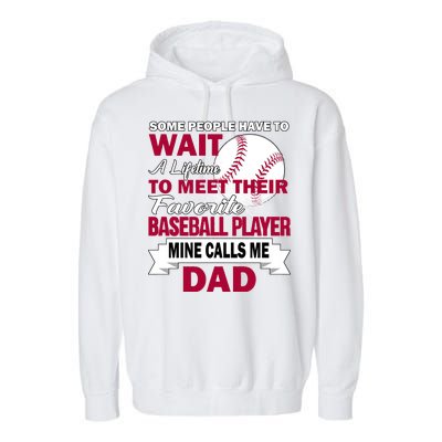 Favorite Baseball Player Garment-Dyed Fleece Hoodie