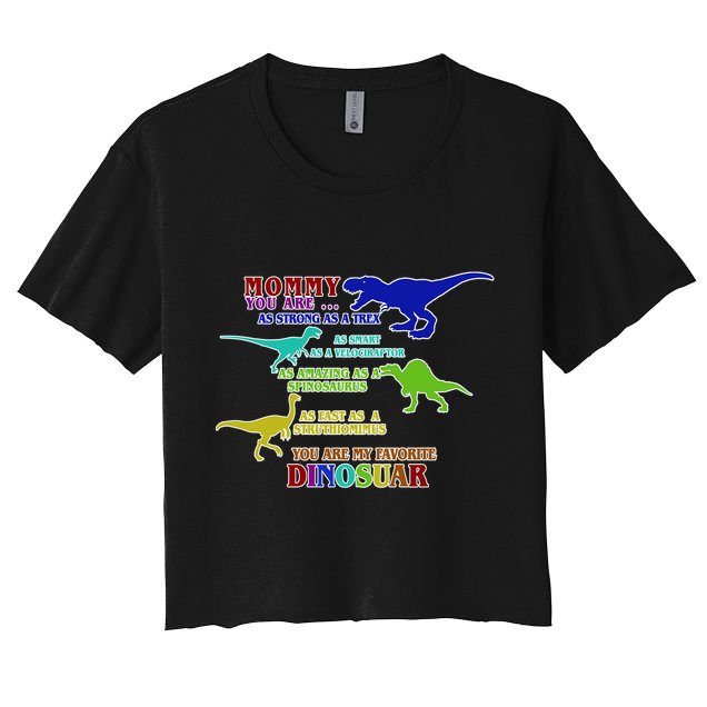 Favorite Dinosaur Mom Crop Top