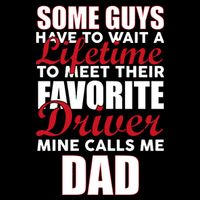 Favorite Driver Calls Me Dad 7-Panel Snapback Hat