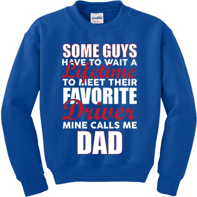 Favorite Driver Calls Me Dad Kids Sweatshirt