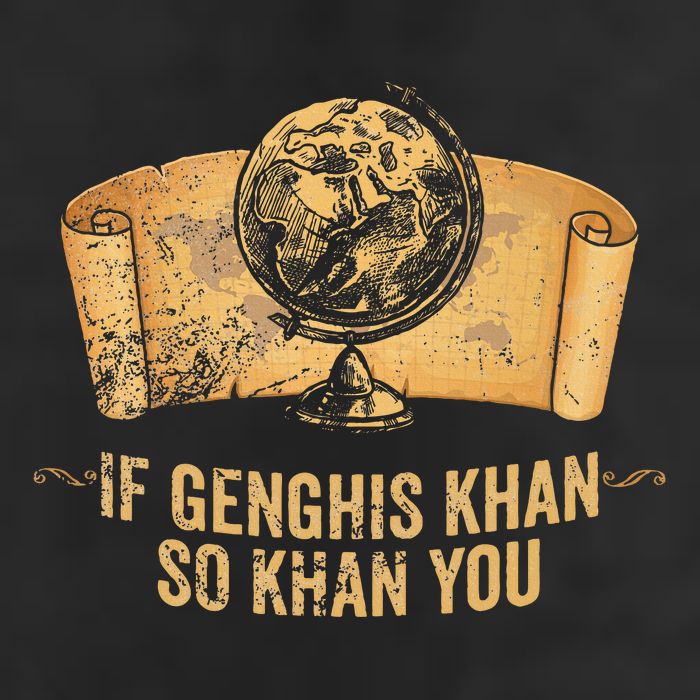 Funny Ap World History Pun If Genghis Khan So Khan You Golf Towel