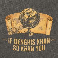 Funny Ap World History Pun If Genghis Khan So Khan You Cotton Canvas Backpack