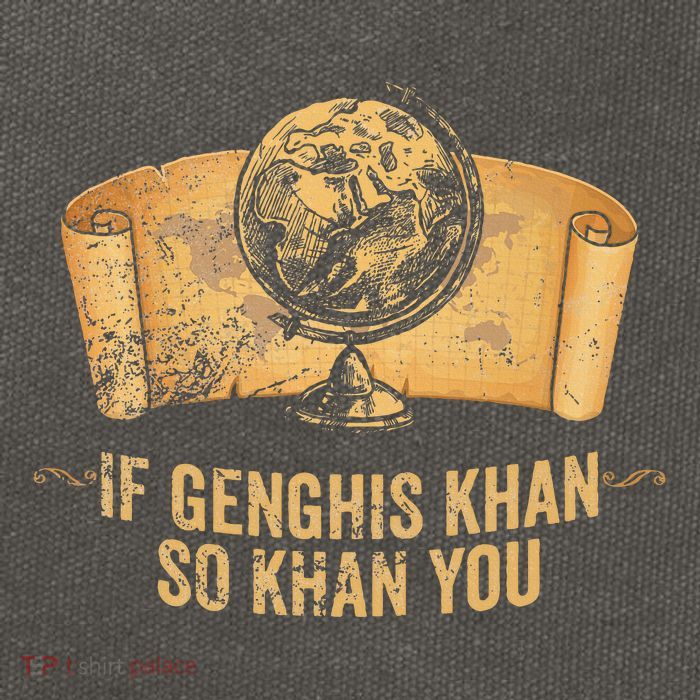 Funny Ap World History Pun If Genghis Khan So Khan You Cotton Canvas Backpack