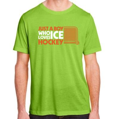 Funny A Who Loves Ice Hockey Great Gift Adult ChromaSoft Performance T-Shirt