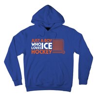 Funny A Who Loves Ice Hockey Great Gift Hoodie