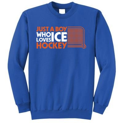 Funny A Who Loves Ice Hockey Great Gift Sweatshirt