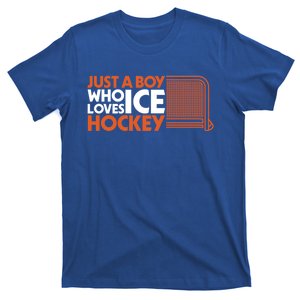 Funny A Who Loves Ice Hockey Great Gift T-Shirt