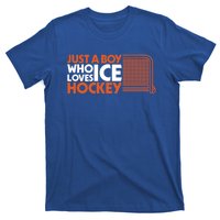 Funny A Who Loves Ice Hockey Great Gift T-Shirt