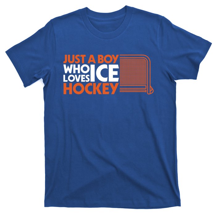 Funny A Who Loves Ice Hockey Great Gift T-Shirt