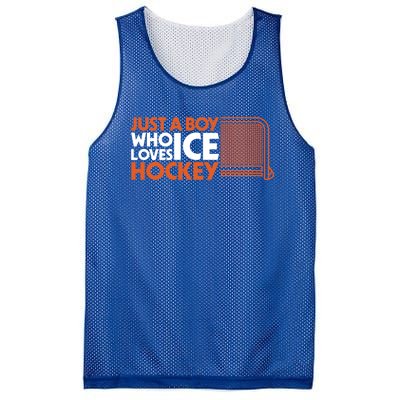 Funny A Who Loves Ice Hockey Great Gift Mesh Reversible Basketball Jersey Tank