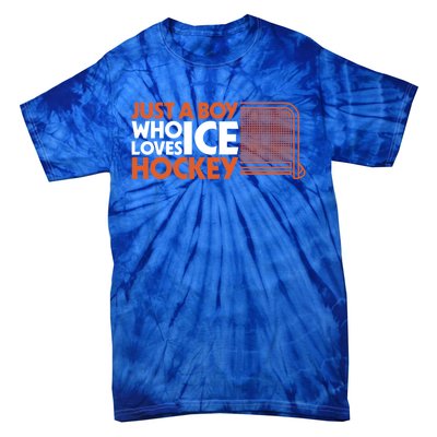 Funny A Who Loves Ice Hockey Great Gift Tie-Dye T-Shirt