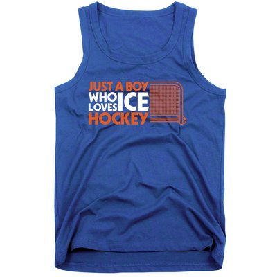 Funny A Who Loves Ice Hockey Great Gift Tank Top