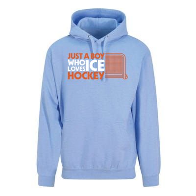 Funny A Who Loves Ice Hockey Great Gift Unisex Surf Hoodie