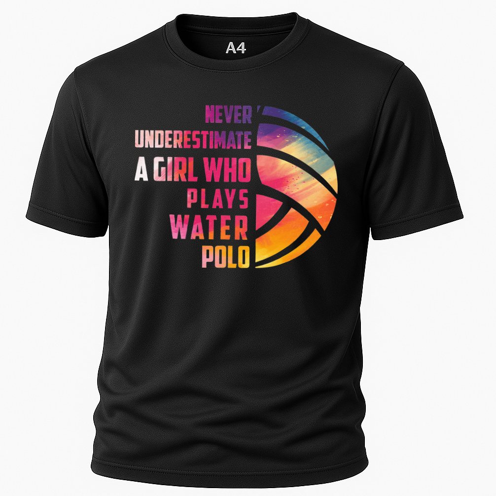 Funny A Who Play Water Polo Sports Lover Cooling Performance Crew T-Shirt