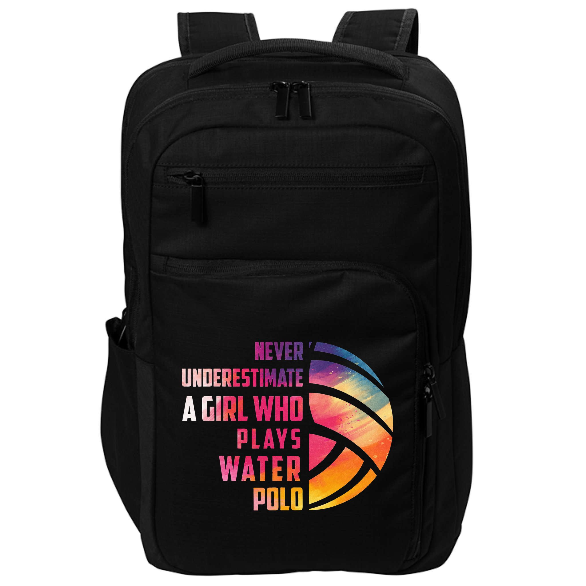 Funny A Who Play Water Polo Sports Lover Impact Tech Backpack