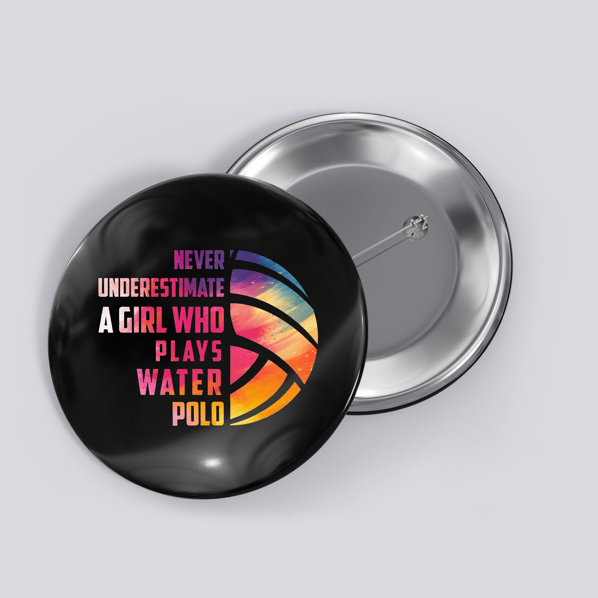 Funny A Who Play Water Polo Sports Lover Button