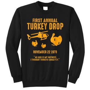 First Annual Wkrp Thanksgiving Day Turkey Drop Sweatshirt