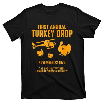 First Annual Wkrp Thanksgiving Day Turkey Drop T-Shirt