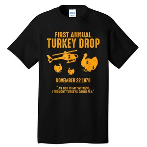 First Annual Wkrp Thanksgiving Day Turkey Drop Tall T-Shirt