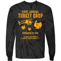 First Annual Wkrp Thanksgiving Day Turkey Drop Tie-Dye Long Sleeve Shirt